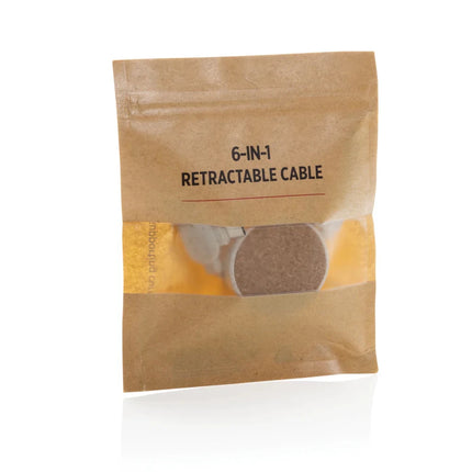 Cork and Wheat 6-in-1 retractable cable - hospitality