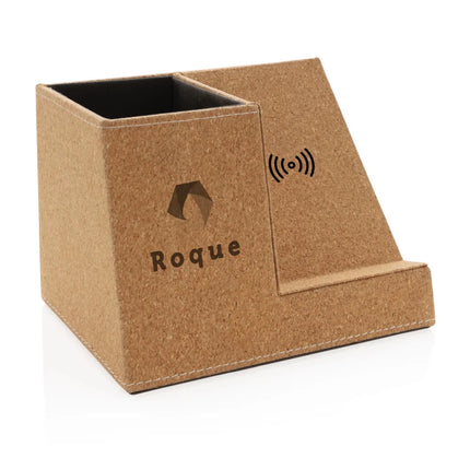 Cork pen holder and 5W wireless charger - hospitality