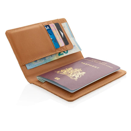 Cork secure RFID passport cover - hospitality