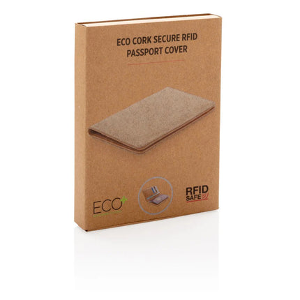 Cork secure RFID passport cover - hospitality
