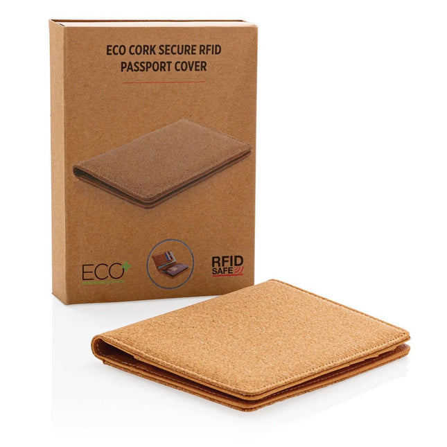 Cork secure RFID passport cover - hospitality
