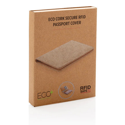 Cork secure RFID passport cover - hospitality
