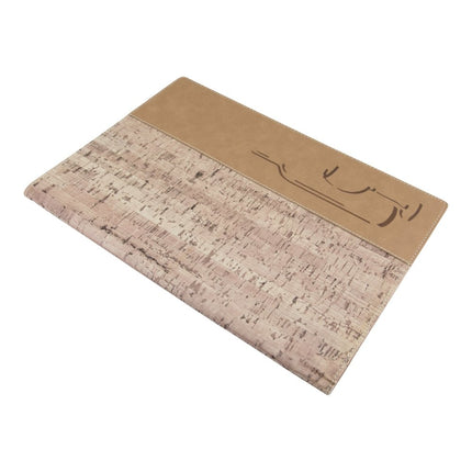 Cork style leather feel 8xA4 menus pack of 10 - hospitality