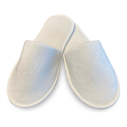 Cotton Velvet Hotel Slippers – Closed toe