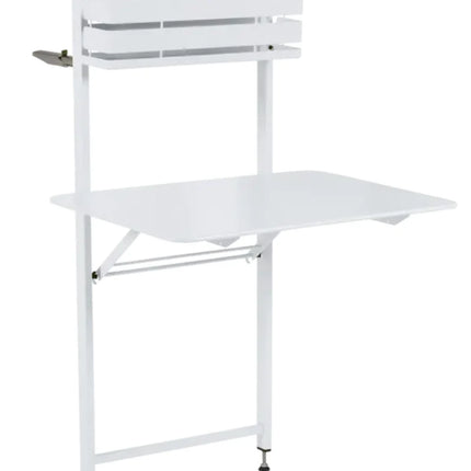 Foldable Fermob balcony table with metal surface