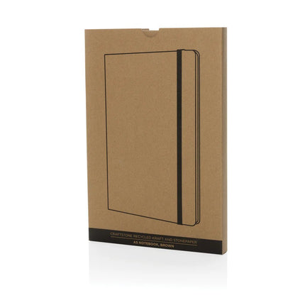 Craftstone A5 recycled kraft and stonepaper notebook - hospitality