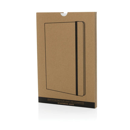Craftstone A5 recycled kraft and stonepaper notebook - hospitality