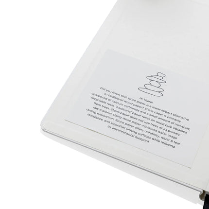 Craftstone A5 recycled kraft and stonepaper notebook - hospitality