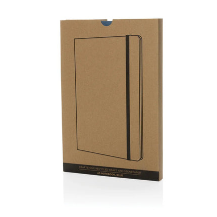 Craftstone A5 recycled kraft and stonepaper notebook - hospitality