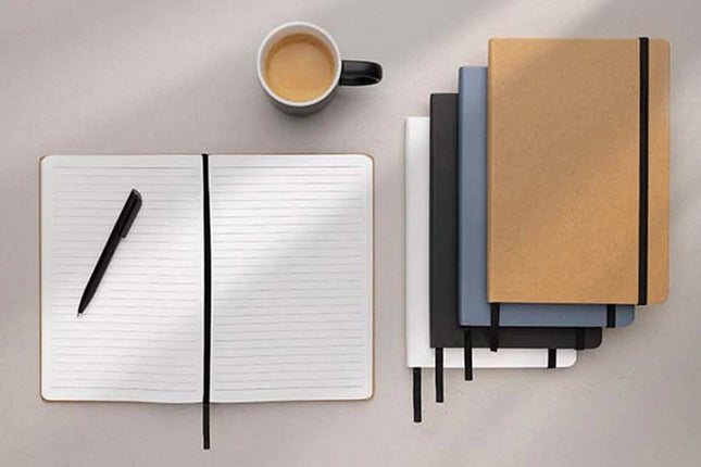 Craftstone A5 recycled kraft and stonepaper notebook - hospitality