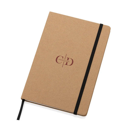 Craftstone A5 recycled kraft and stonepaper notebook - hospitality