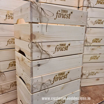  with custom wood design and sturdy construction for storage or display.