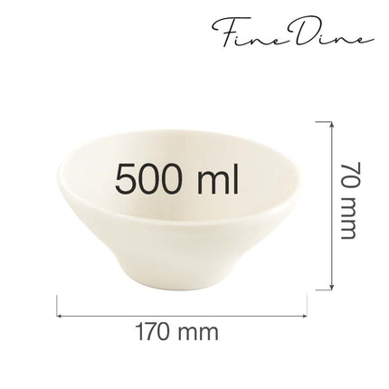 Crema conical bowl, 160x64mm - hospitality