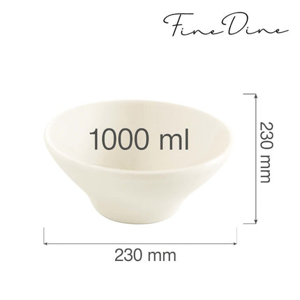 Crema conical bowl, 190x75mm - hospitality