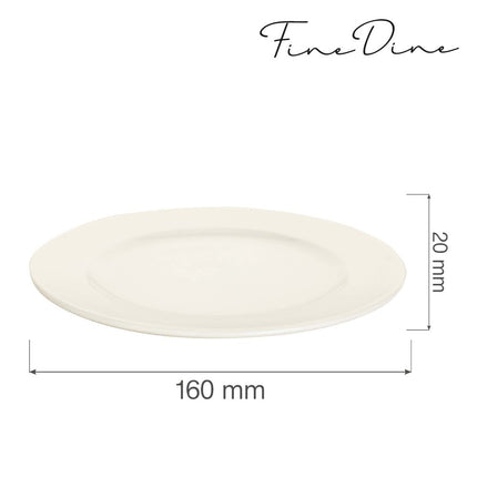 Crema flat plate, 160mm - hospitality