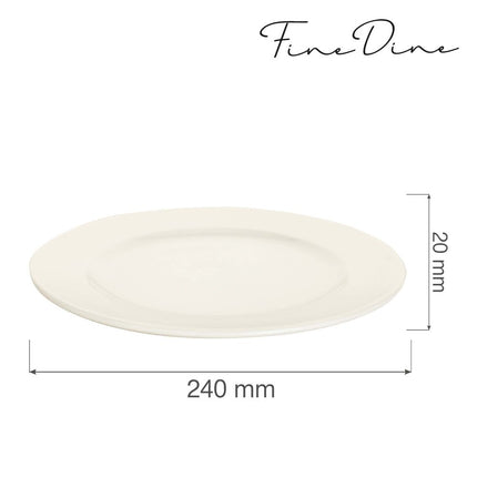 Crema flat plate, 240mm - hospitality