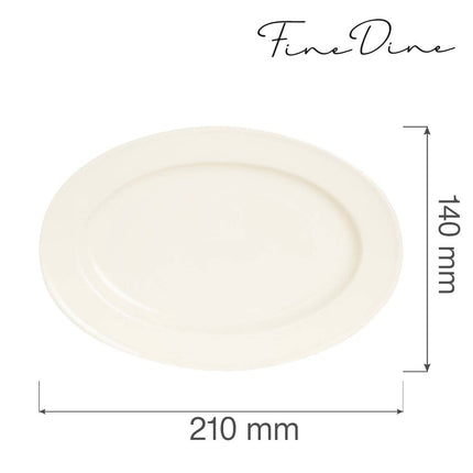 Crema oval dish, 210x140mm - hospitality