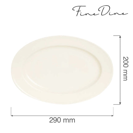 Crema oval dish, 290x200mm - hospitality