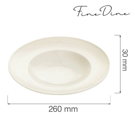Crema pasta plate, 260mm - hospitality
