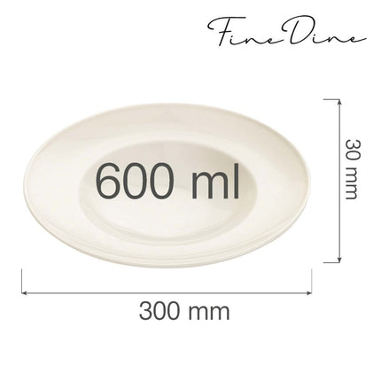 Crema pasta plate, 300mm - hospitality