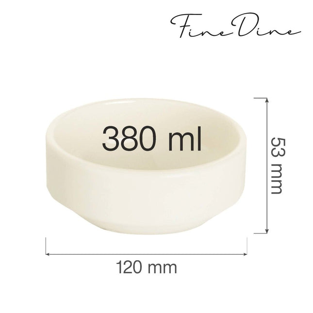 Crema stackable bowl, 120mm - hospitality