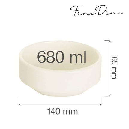 Crema stackable bowl, 140mm - hospitality