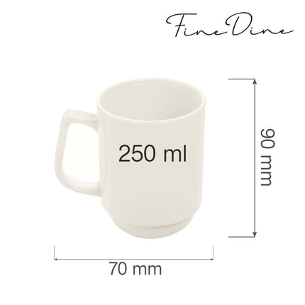Crema stackable mug, 250ml - hospitality