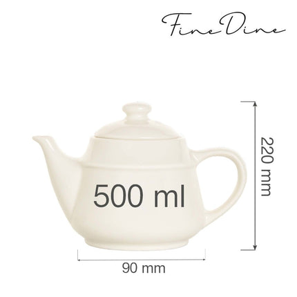 Crema tea pot , 500ml - hospitality