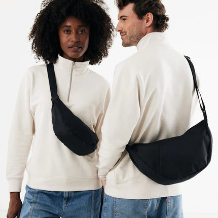 Crescent XL AWARE™ RPET half moon sling bag - hospitality
