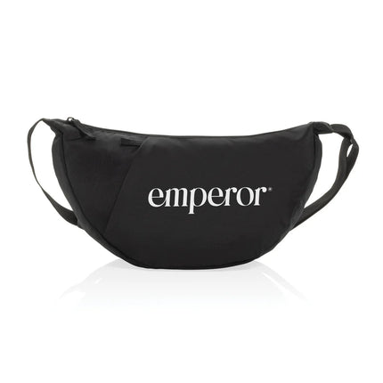 Crescent XL AWARE™ RPET half moon sling bag - hospitality