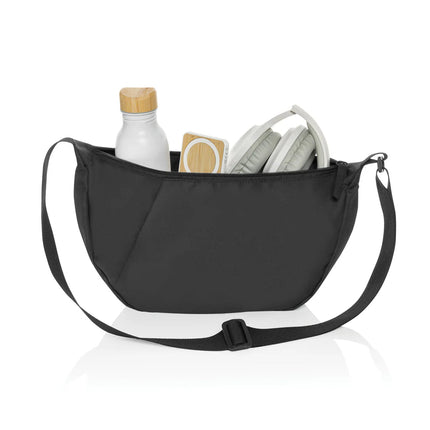 Crescent XL AWARE™ RPET half moon sling bag - hospitality