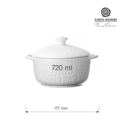 Crust handle tureen with lid, 140mm - hospitality