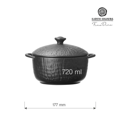Crust handle tureen with lid, 140mm - hospitality
