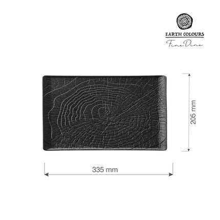 Crust - rectangular plate 335x205mm - hospitality