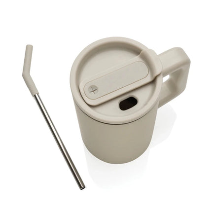 Cube RCS certified recycled steel mug 800ml - hospitality