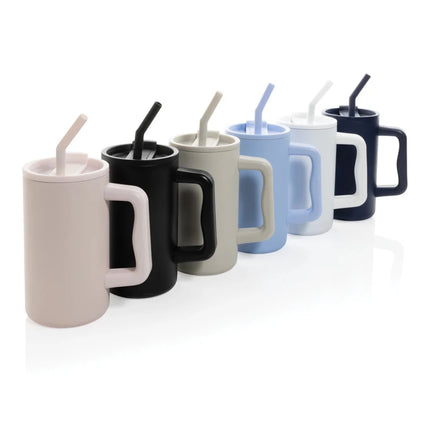 Cube RCS certified recycled steel mug 800ml - hospitality