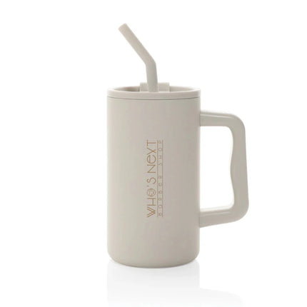 Cube RCS certified recycled steel mug 800ml - hospitality