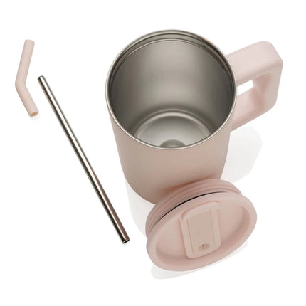 Cube RCS certified recycled steel mug 800ml - hospitality