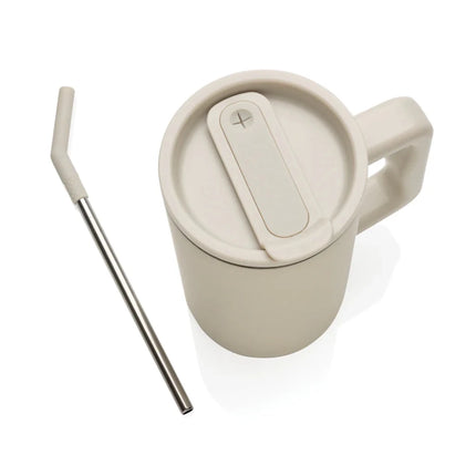 Cube RCS certified recycled steel mug 800ml - hospitality