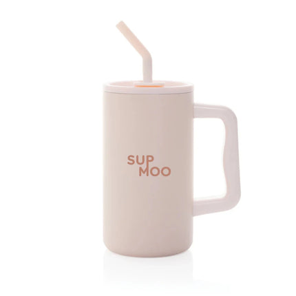 Cube RCS certified recycled steel mug 800ml - hospitality