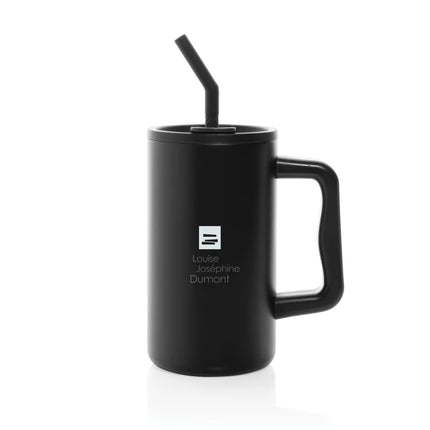 Cube RCS certified recycled steel mug 800ml - hospitality