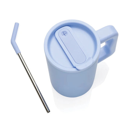 Cube RCS certified recycled steel mug 800ml - hospitality