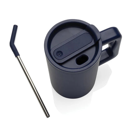Cube RCS certified recycled steel mug 800ml - hospitality