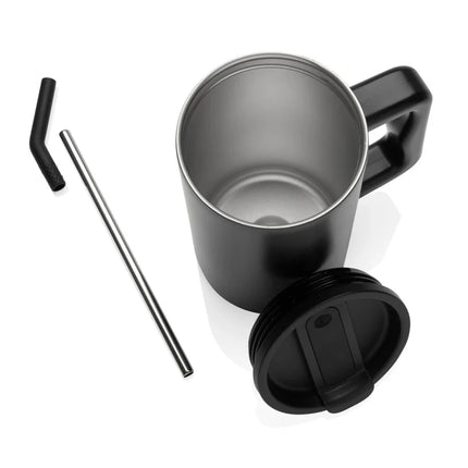 Cube RCS certified recycled steel mug 800ml - hospitality