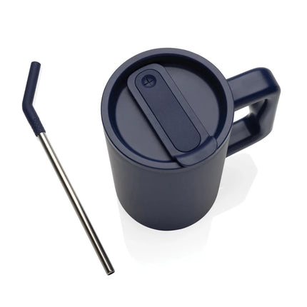 Cube RCS certified recycled steel mug 800ml - hospitality