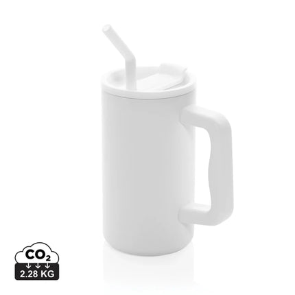 Cube RCS certified recycled steel mug 800ml - hospitality