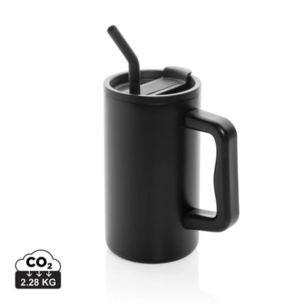 Cube RCS certified recycled steel mug 800ml - hospitality