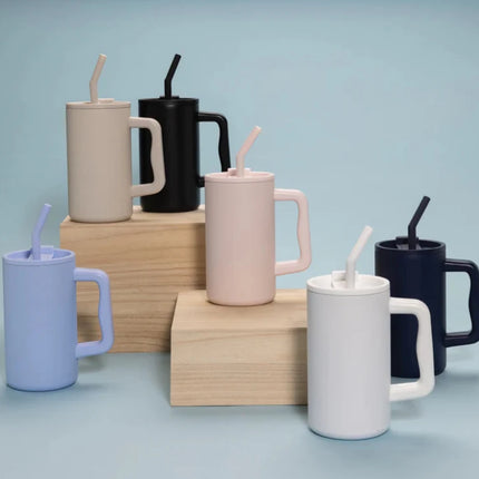 Cube RCS certified recycled steel mug 800ml - hospitality
