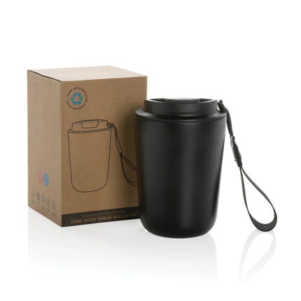 Cuppa RCS re-steel vacuum tumbler with lanyard - hospitality