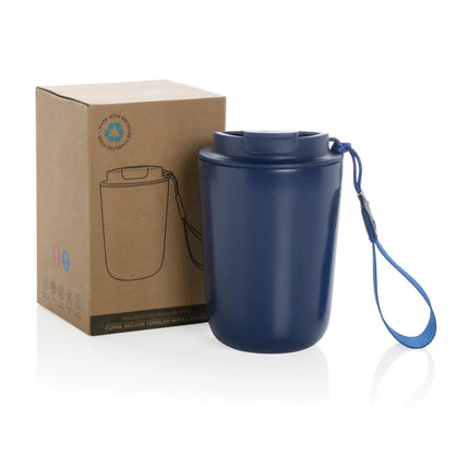 Cuppa RCS re-steel vacuum tumbler with lanyard - hospitality